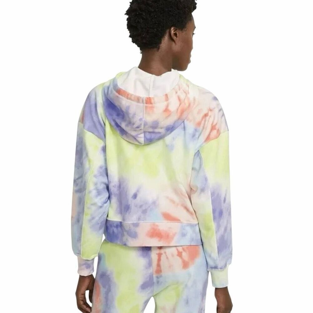 NIKE Women's Dri-FIT Get Fit Tie-dye Pullover Training Hoodie Purple‎ Small - Picture 3 of 5